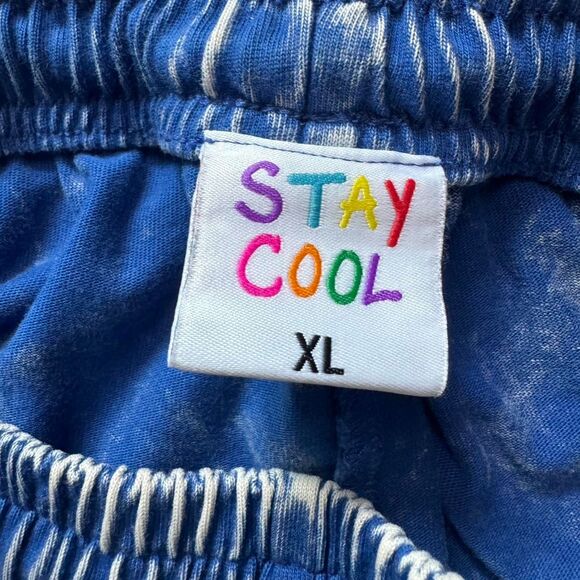 STAYCOOLNYC Blue Acid Wash Tie-Dye Men's XL Shorts 3" NWOT Urban Outfitters - Picture 8 of 8